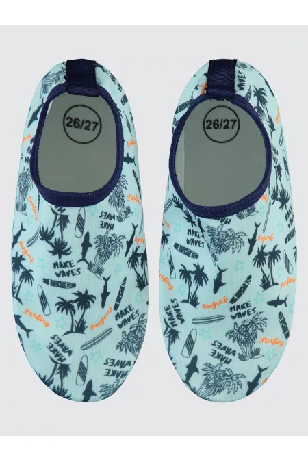 Erkek Çocuk Deniz Ayakkabısı 26-30 Numara Açık Mavi - Paket