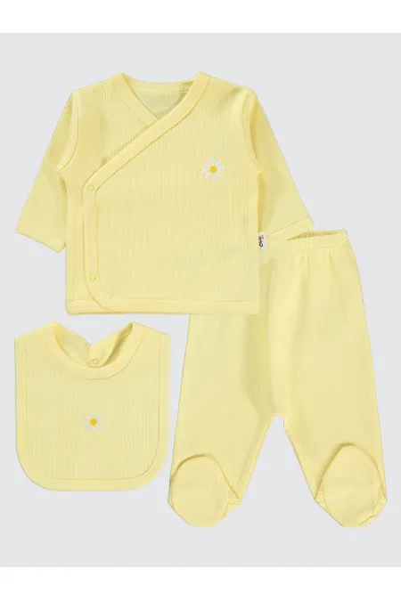 Baby Bodysuit Sets 0-24 Months Yellow - Package