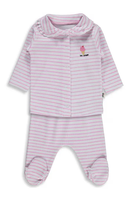 Ensemble pyjama bébé 0-24 mois blanc - Emballage