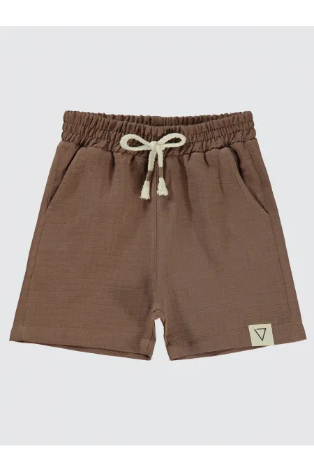 Erkek Çocuk Şort 2-5 Yaş Kahve - Paket