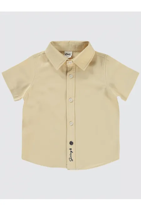 Bebek Gömlek 0-24 Ay Sütlükahve - Paket