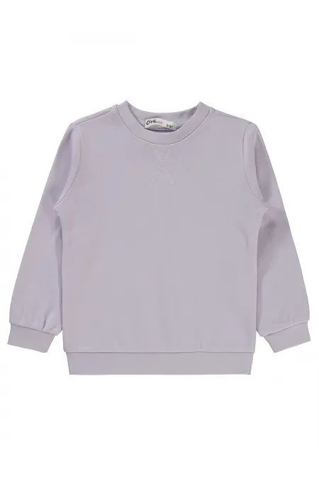 Kız Çocuk Sweatshirt 2-5 Yaş Lila - Paket