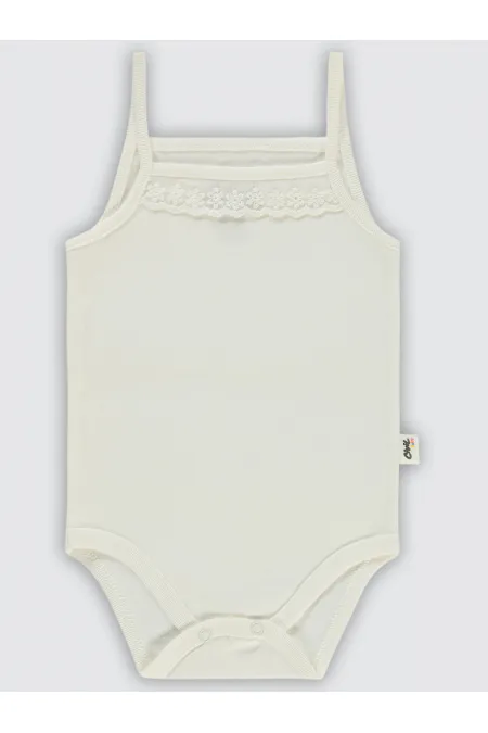 Baby Snap Bodysuit 3-6-9 Months Ecru - Package