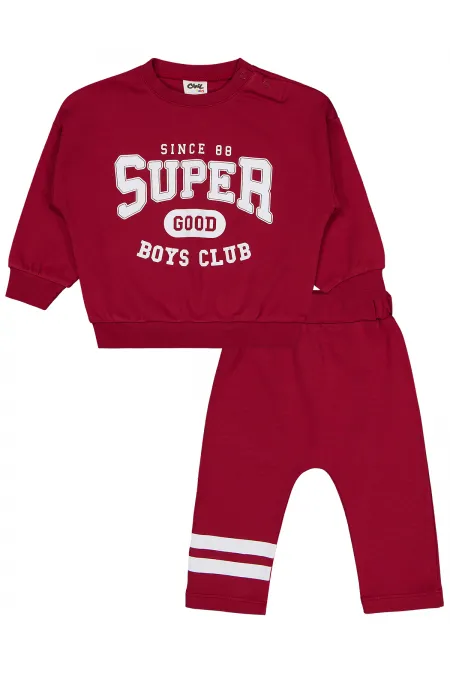 Baby Set 0-24 Months Claret Red - Package