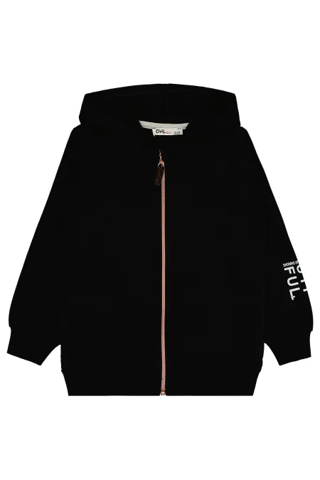 Gilet noir pour fille de 6 à 9 ans - Emballage