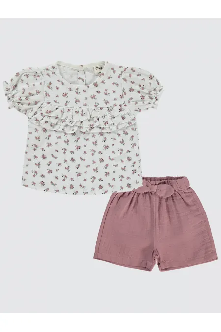 Baby Set 0-24 Months Ecru-Dusty Rose - Package