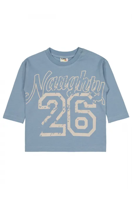 Bebek Sweatshirt 0-24 Ay Buz Mavi - Paket