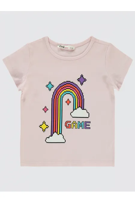 Girl's T-Shirt 2-5 Years Old Pink Sherbet - Package