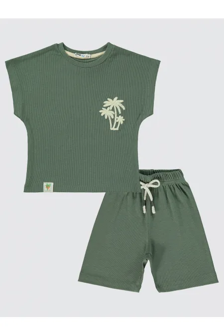 Boys Suit 2-5 Years Old Dark Khaki - Package