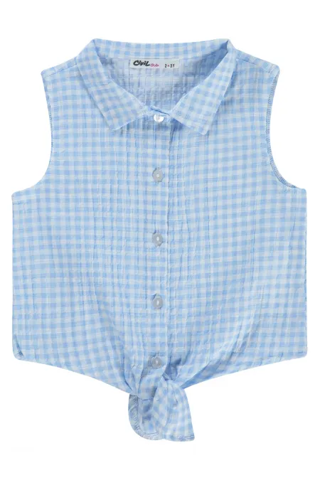 T-shirt pour fille, 2-5 ans, bleu clair - Lot