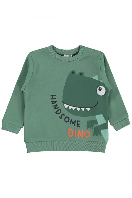 Bebek Sweatshirt 0-24 Ay Haki - Paket