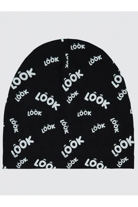 Chapeau et béret noir pour garçon de 2 à 5 ans - Emballage