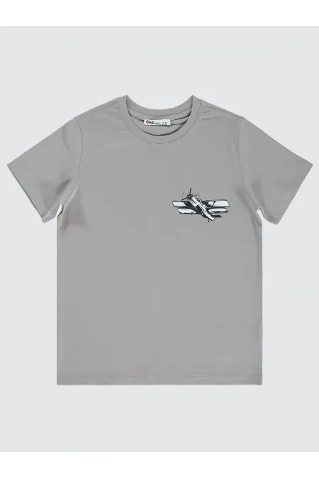 Boys T-Shirt 10-13 Years Gray - Pack