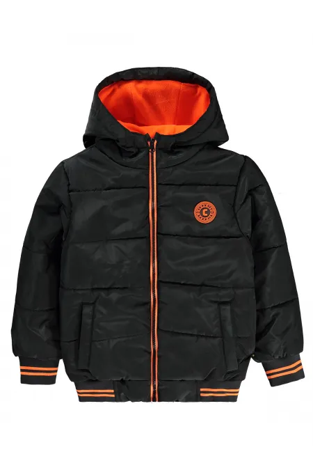 Erkek Çocuk Mont 6-9 Yaş Antrasit - Paket