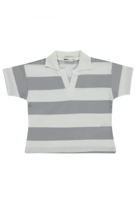 Kız Çocuk Tişört 2-5 Yaş Gri - Paket