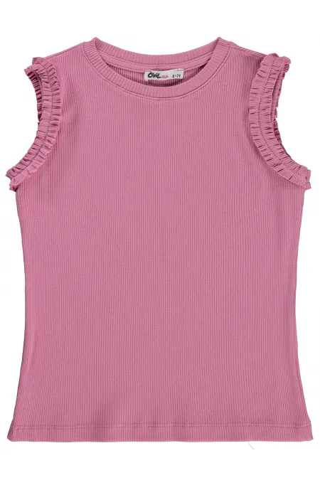 Lot de t-shirts pour filles de 6 à 9 ans, rose pâle.