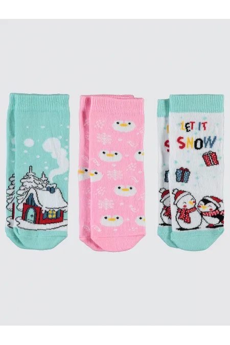 Kız Çocuk Soket Çorap 2-9 Yaş Standart - Paket