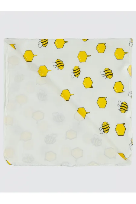 Couverture et lange pour bébé 0-24 mois écru - Emballage