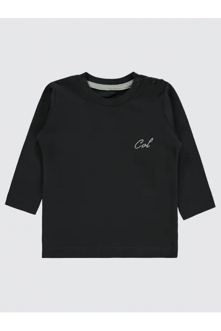 Bebek Sweatshirt 0-24 Ay Füme - Paket