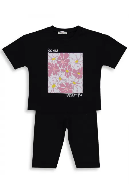 Kız Çocuk Takım 6-9 Yaş Siyah-Siyah - Paket