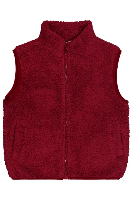 Erkek Çocuk Yelek 2-5 Yaş Bordo - Paket
