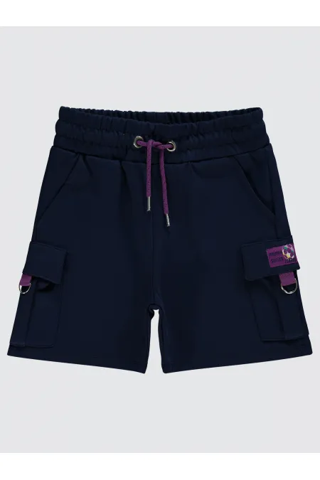 Short garçon 6-9 ans bleu marine - Emballage