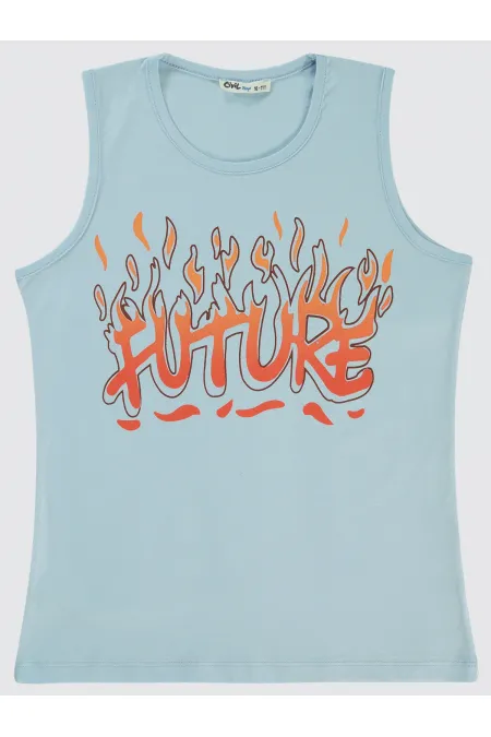 Lot de T-shirts garçon 10-13 ans bleu glacier