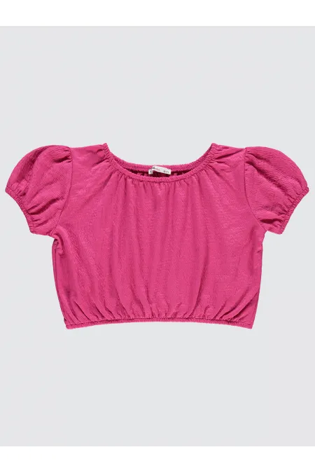 Girls' T-Shirt 10-13 Years Bright Pink - Package