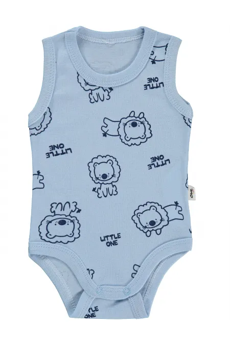 Body bébé à boutons-pression bleu 0-24 mois - Emballage