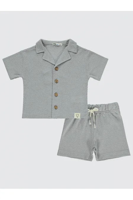 Boys Suit 2-5 Years Old Light Gray - Package