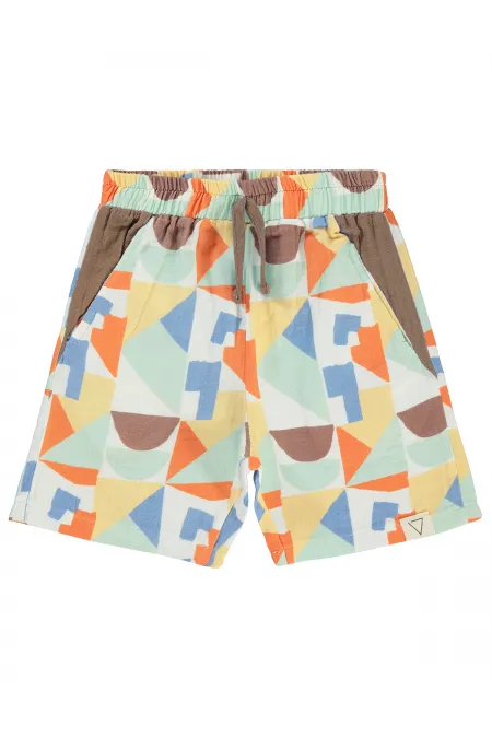 Short garçon marron 6-9 ans - Emballage