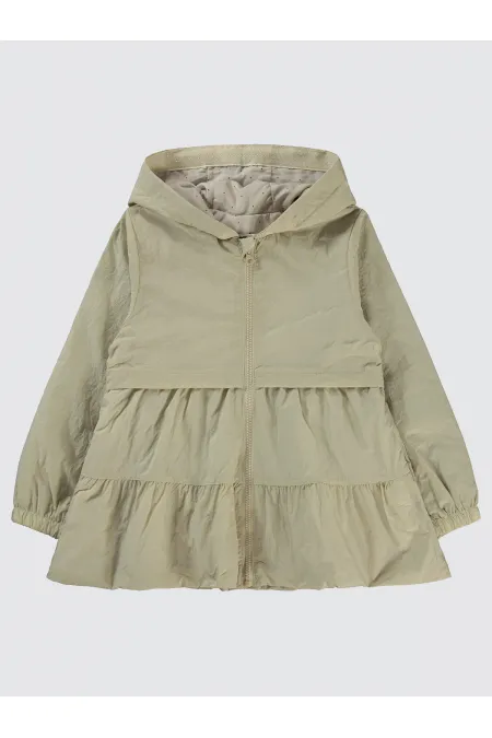 Kız Çocuk Yağmurluk 6-9 Yaş Bej - Paket