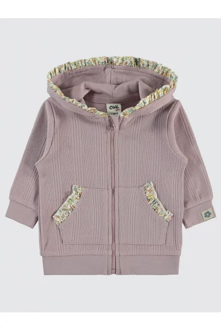 Gilet bébé 0-24 mois Lilas doux - Emballage