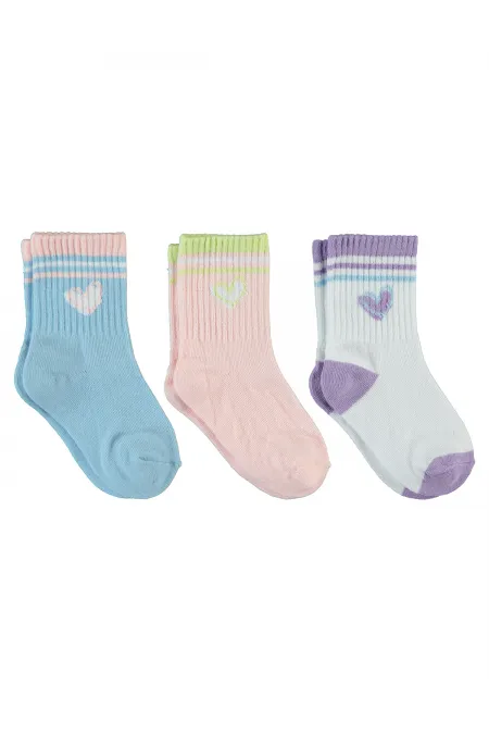 Kız Çocuk Soket Çorap 2-9 Yaş Standart - Paket