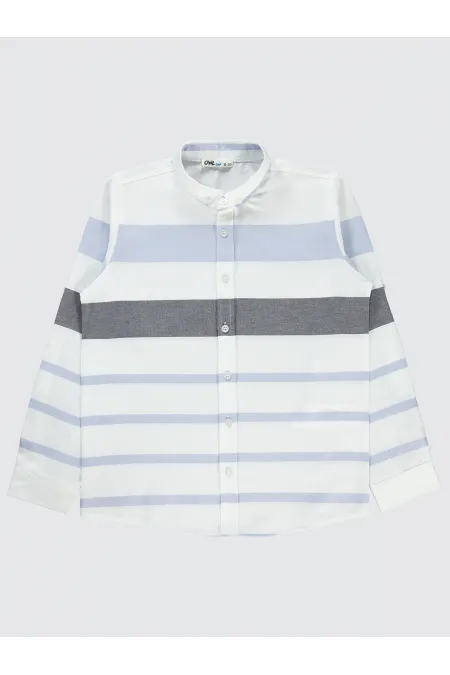 Erkek Çocuk Gömlek 10-13 Yaş Mavi - Paket