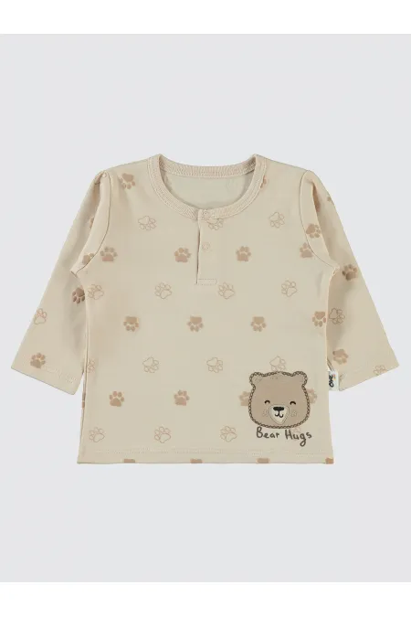 Bebek Sweatshirt 0-24 Ay FilDişi - Paket