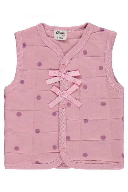 Bebek Yelek 6-18 Ay Pembe - Paket
