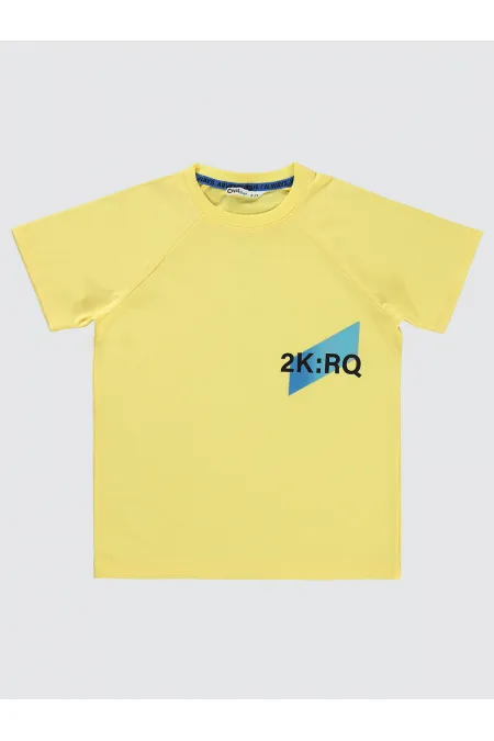 T-shirt garçon jaune 10-13 ans - Emballage
