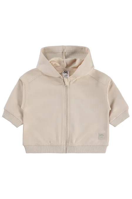 Gilet bébé 0-24 mois couleur pierre - Emballage