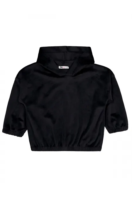 Kız Çocuk Sweatshirt 2-5 Yaş Siyah - Paket