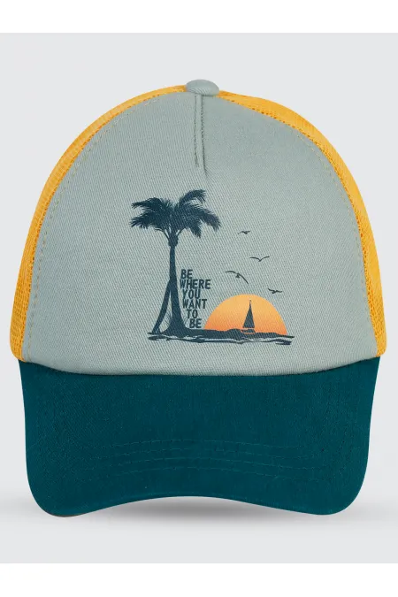 Chapeau et béret orange pour garçon de 6 à 9 ans - Ensemble