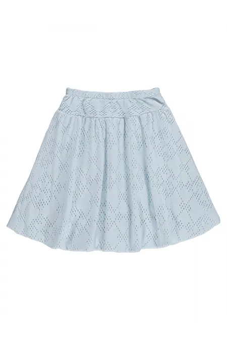 Girls' Skirt, Ages 6-9, Light Blue - Package