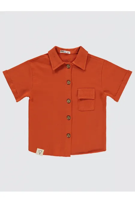 Erkek Çocuk Gömlek 2-5 Yaş Oranj - Paket