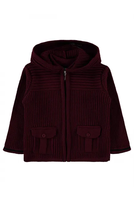 Gilet garçon bordeaux 2-5 ans - Emballage