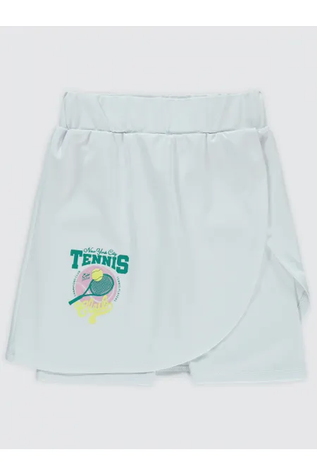 Kız Çocuk Şort 10-13 Yaş Beyaz - Paket