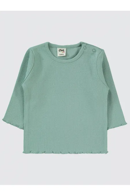 Bebek Sweatshirt 0-24 Ay Çağla Yeşili - Paket