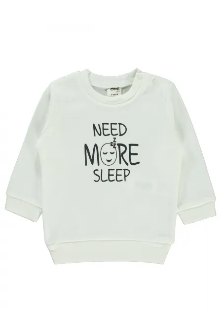 Bebek Sweatshirt 0-24 Ay Ekru - Paket