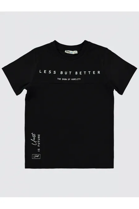 Boys T-Shirt 6-9 Years Old Black - Pack