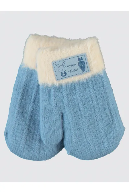 Gants pour garçons, 6-9 ans, bleus - Lot