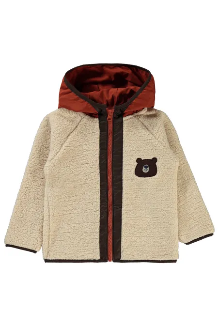 Gilet garçon 2-5 ans couleur pierre - Emballage